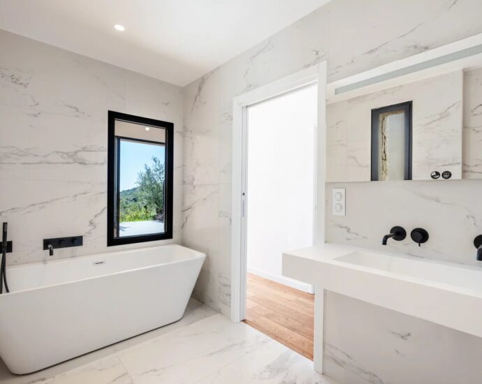 Porticcio, Villa vue mer, nouveau programme, domaine privé, 3 chambres, piscine, proche plage