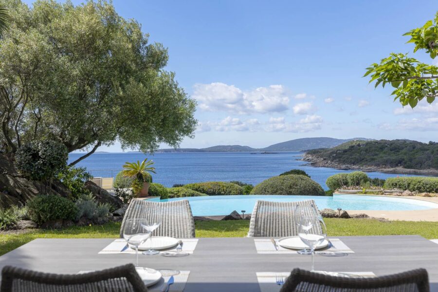 Capicciola, Villa vue mer panoramique, 3 chambres, piscine, plage à pied