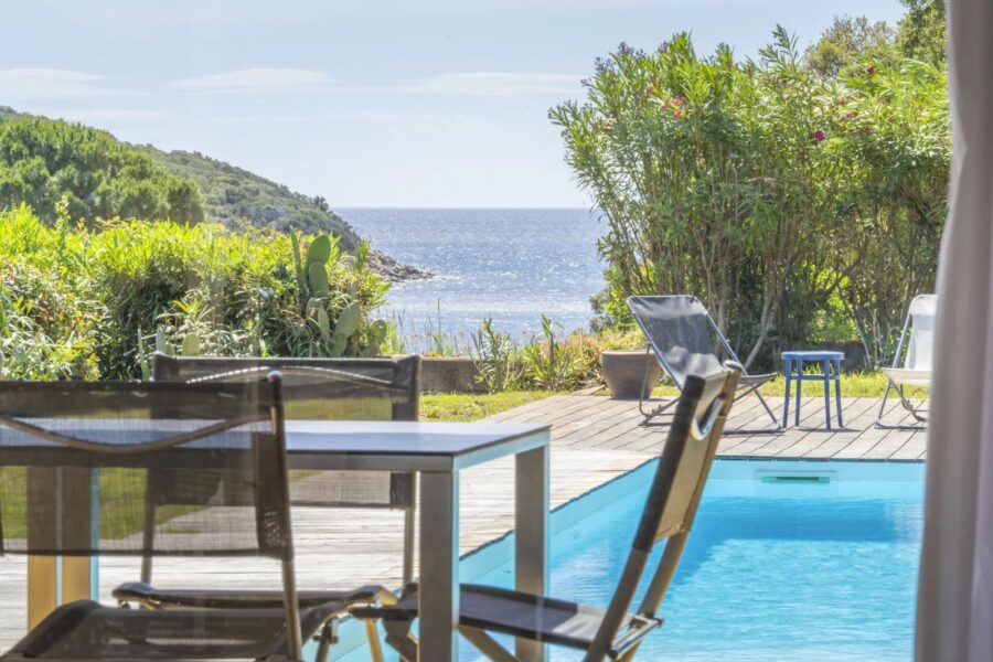 Domaine de la Capicciola, villa de 5 chambres, piscine, vue mer et plage à pied