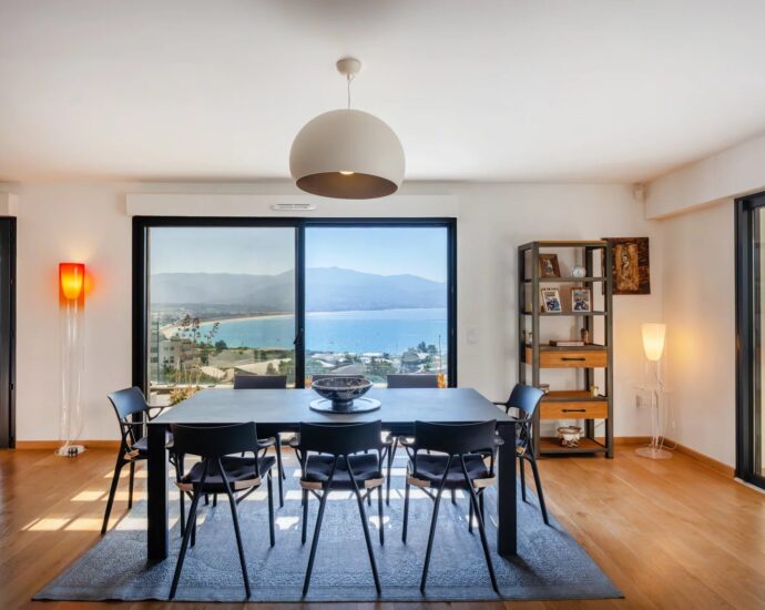 Exclusive,  Ajaccio, Panoramic sea-view penthouse, 3 bedrooms, close to the beach