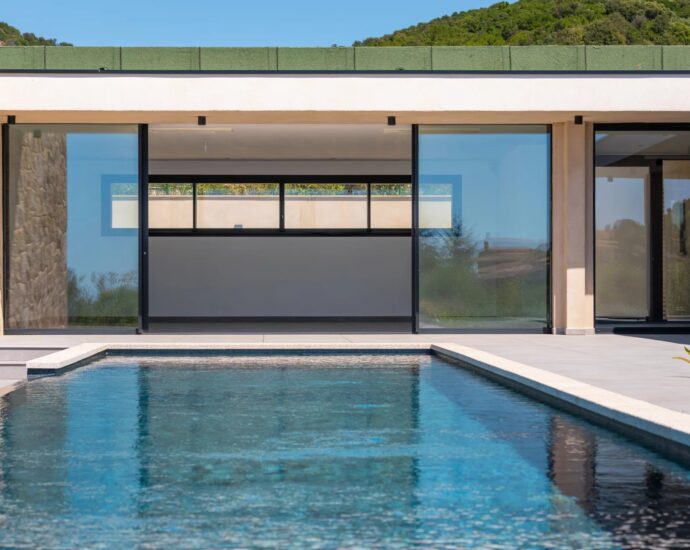 Porticcio, Villa vue mer, nouveau programme, domaine privé, 3 chambres, piscine, proche plage