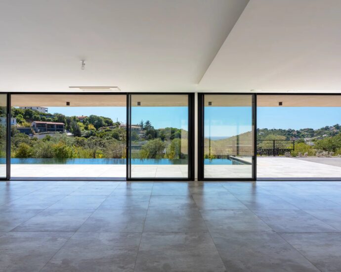 Porticcio, Villa vue mer, nouveau programme, domaine privé, 3 chambres, piscine, proche plage