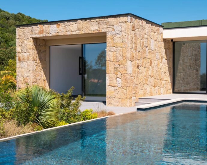 Porticcio, Villa vue mer, nouveau programme, domaine privé, 3 chambres, piscine, proche plage