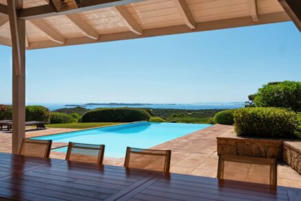 Bonifacio, Domaine privé Sperone ,Villa vue mer panoramique, 6 chambres, piscine, plage à pied