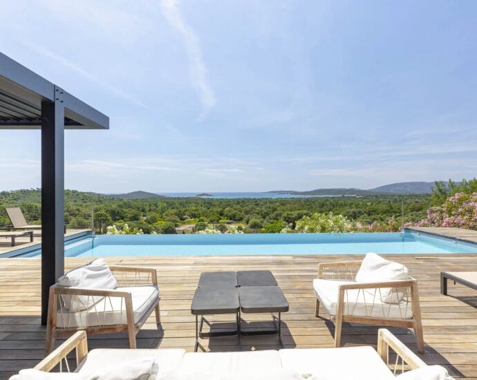 Saint-Cyprien, Villa contemporaine, Vue mer panoramique, 5 chambres, Piscine, Proche plage,