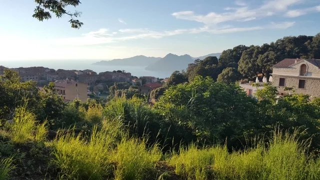 Piana, Terrain viabilisé, vue mer, proche plage