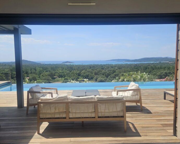 Saint-Cyprien, Villa contemporaine, Vue mer panoramique, 5 chambres, Piscine, Proche plage,
