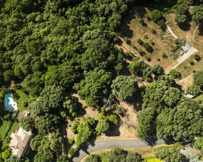 Grand Bastia, Borgo, terrain constructible avec permis, vue mer, proche plages et commerces