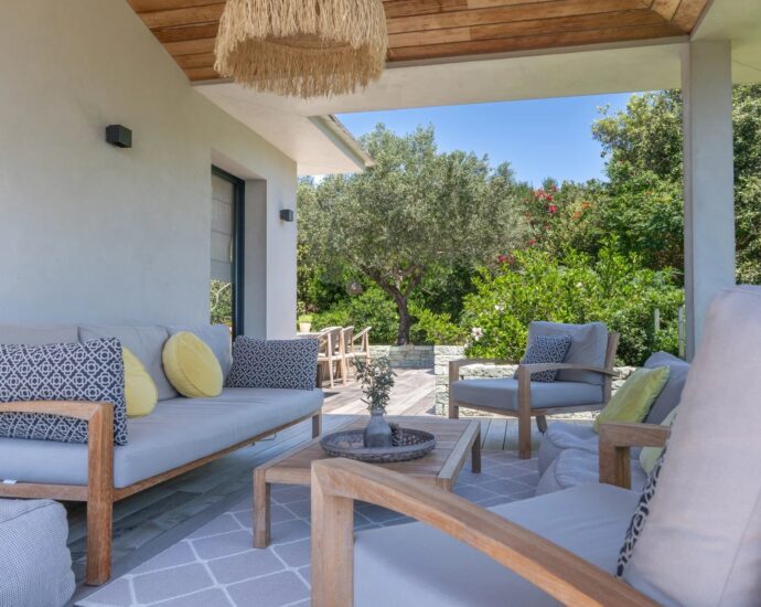 Porto Vecchio, Domaine de Cala Rossa, Villa 4 bedrooms, swimming pool, sea view, villa Tempiu Para, RL227