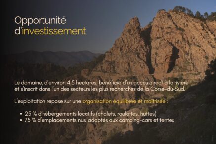 Off Market, Corse-du-Sud, Camping 4 étoiles, Piscine, Plage à proximité, Rivière à pied