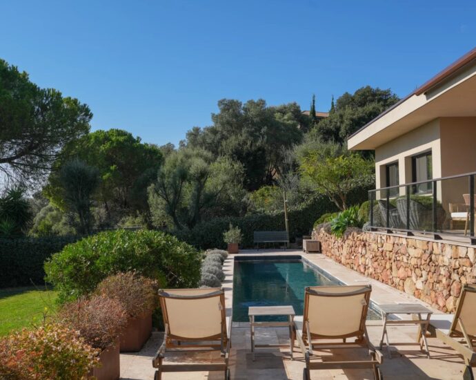 Ajaccio, Salario, Villa comptemporaine, vue mer, 3 Chambres, proche plage