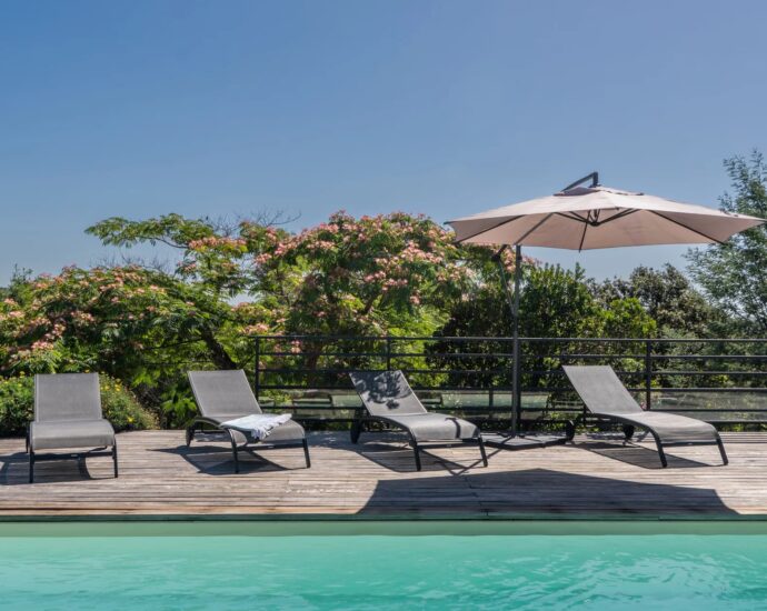 Porto-Vecchio, Palombaggia, villa vue mer, 3 chambres, piscine, plage à pied