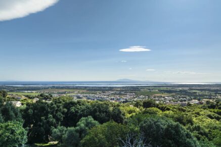 Grand Bastia, Borgo, terrain constructible avec permis, vue mer, proche plages et commerces