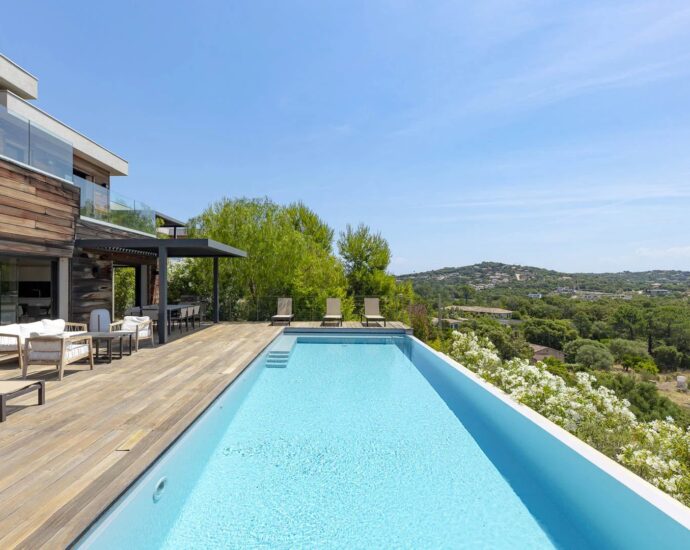 Saint-Cyprien, Villa contemporaine, Vue mer panoramique, 5 chambres, Piscine, Proche plage,
