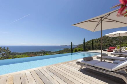 Porto-Vecchio, Palombaggia, Panoramic Sea View Villa, 6 Bedrooms, Heated Pool, Walking Distance to Beach