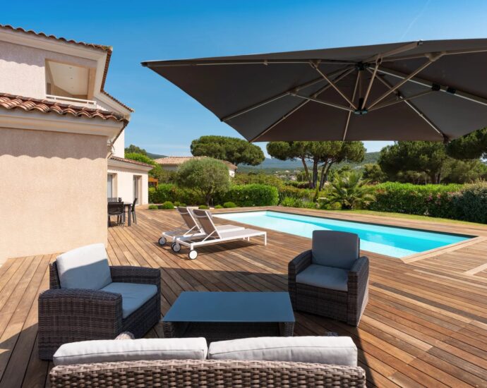 Exclusivité, Porticcio, Agosta plage,  Villa vue mer, 4 chambres, plage à pied