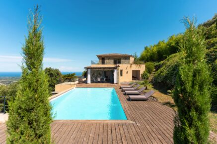 Sorbo-Ocagnano, Villa vue mer,  4 chambres, piscine, proche plage