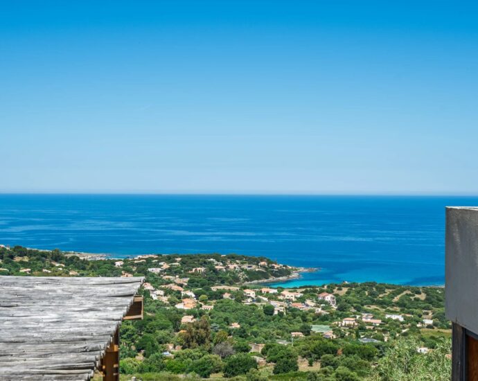 Corbara, Villa 4 chambres, piscine, vue panoramique mer