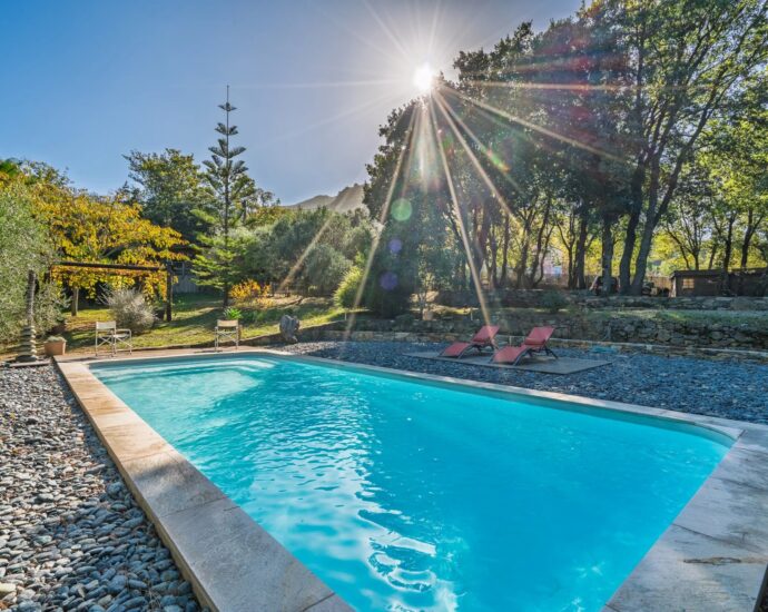 Saint-Florent, Patrimonio, Two Villas Stone and Wood, pool, near beach and downtown