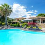 Private estate of Punta d’Arasu, panoramic sea-view villa, 5 bedrooms, swimming pool, beach within walking distance.