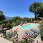 Exlusivité, Région de Saint-Florent, Poggio d’Oletta, villa 4 chambres, piscine, jacuzzi, vue dégagée mer et montagnes, proche plage