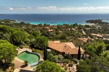 Porto-Vecchio, Palombaggia, Villa vue mer panoramique, 6 chambres, plage à pied