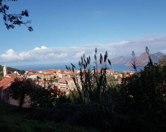 Piana, Terrain viabilisé, vue mer, proche plage