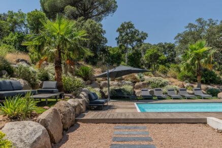 Sainte-Lucie de Porto-Vecchio, Vilatta, Villa mitoyenne, 5 chambres, piscine, vue mer, proche plage