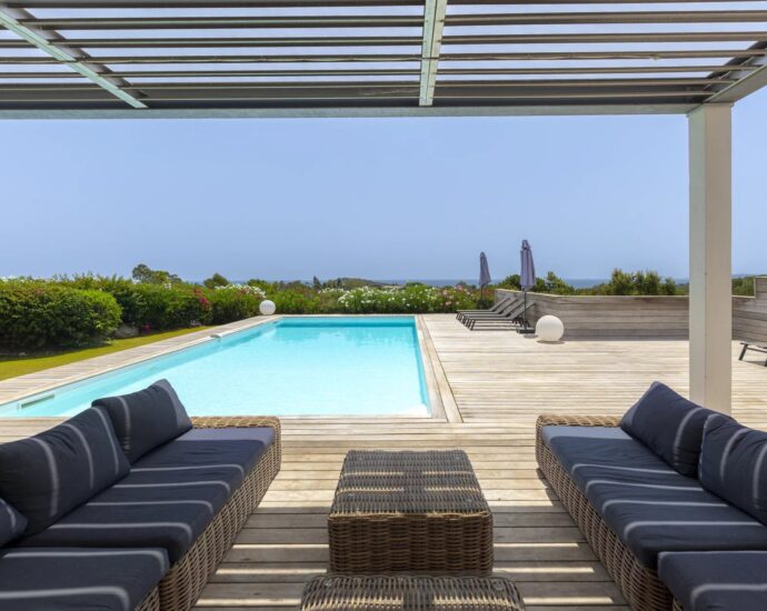 Cappiciola, Villa vue mer panoramique, 5 chambres,  piscine chauffée, proche plage