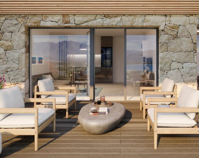 Calvi, Domaine privé, Appartements du T1 au T5, vue panoramique mer, Proche plage