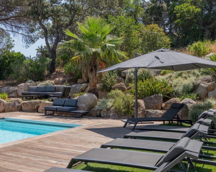 Sainte-Lucie de Porto-Vecchio, Vilatta, Villa mitoyenne, 5 chambres, piscine, vue mer, proche plage