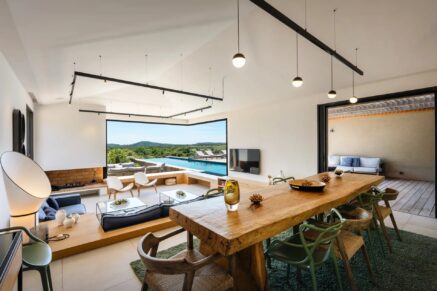 Domaine privé – Pinarello, Villa de 5 chambres, vue mer, piscine à débordement, proche plage