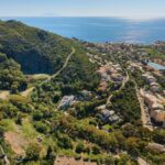 Cap Corse, Miomo, terrain constructible avec permis de construire, vue mer panoramique