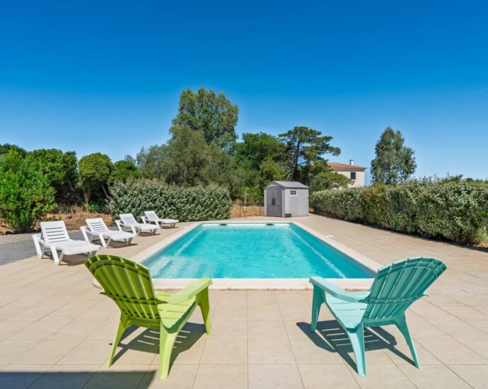 Calenzana, Villa, 4 chambres, piscine, vue montagnes, proche plage