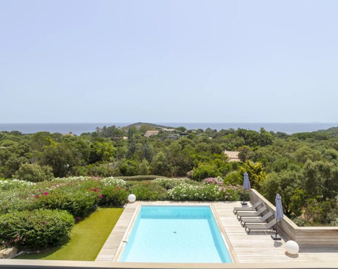 Cappiciola, Villa vue mer panoramique, 5 chambres,  piscine chauffée, proche plage