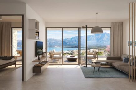 Calvi, Domaine privé, Appartements du T1 au T5, vue panoramique mer, Proche plage