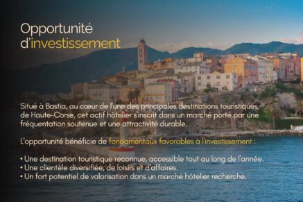 Off Market, Bastia, Hotel for sale, Hotel asset disposal