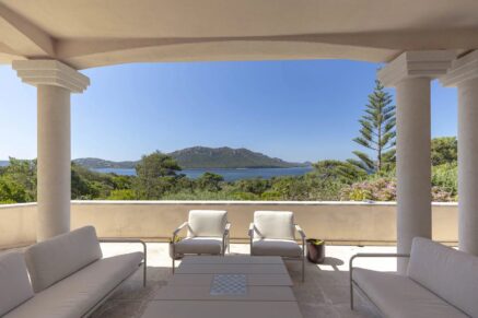 Cala Rossa, Benedettu, Villa vue mer panoramique, 6 chambres, piscine, plage à pied