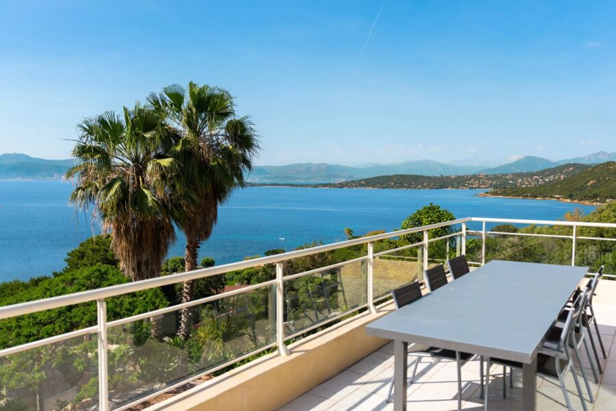 Coti-Chiavari, Villa 6 chambres, vue mer panoramique, appartement, piscine, proche plage