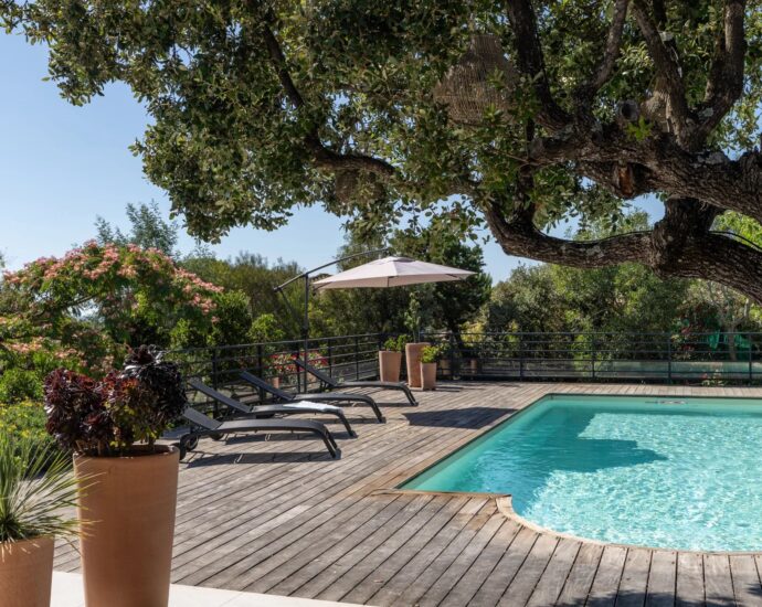 Porto-Vecchio, Palombaggia, Villa with Sea View, 3 Bedrooms, Pool, Walking Distance to the Beach