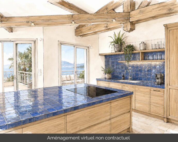Coti-Chiavari, Villa 6 chambres, vue mer panoramique, appartement, piscine, proche plage