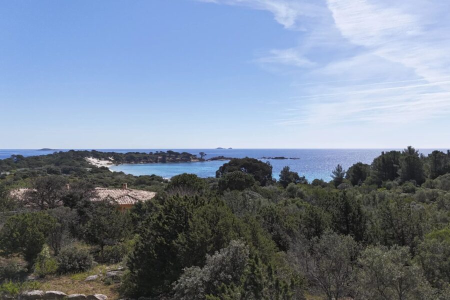 Exclusive listing, Palombaggia, building plot, sea view, walking distance to the beach.