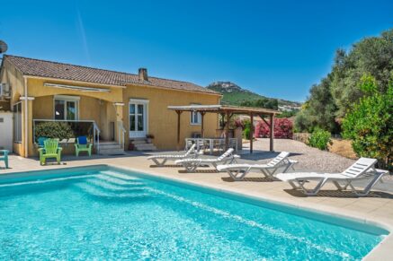 Calenzana, Villa, 4 chambres, piscine, vue montagnes, proche plage