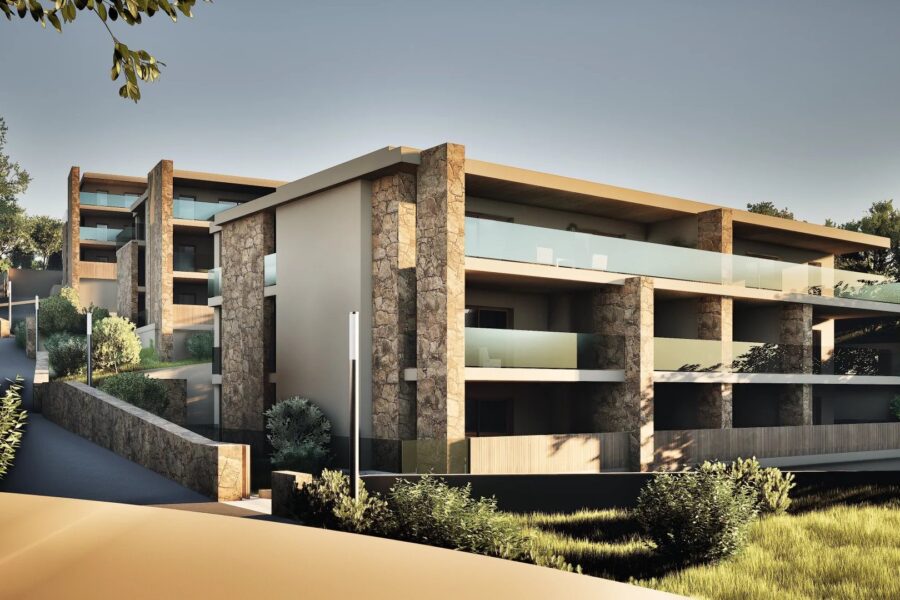 Porticcio, New Development, 30 Apartments, 1 to 3 Bedrooms, Garages, Sea Views