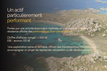 Bonifacio, Cession, Résidence hôtelière de charme, proche plage