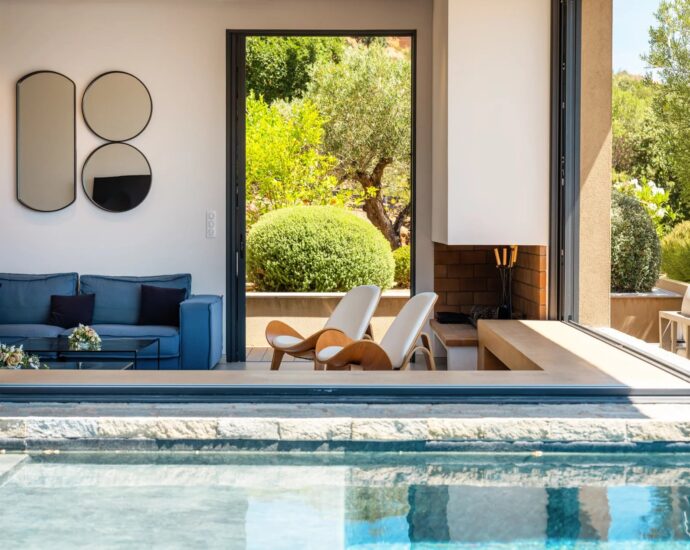 Domaine privé – Pinarello, Villa de 5 chambres, vue mer, piscine à débordement, proche plage