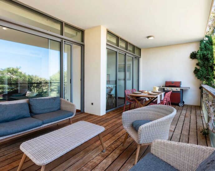 Ville-di-Pietrabugno, Résidence sécurisée, Appartement, 2 chambres, 3 pièces, jardin, vue mer, proche plages