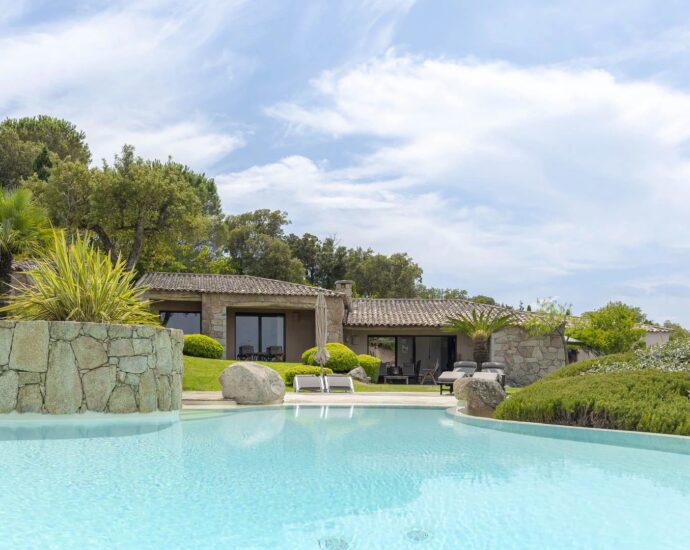 Capicciola, Villa vue mer, domaine privé,  4 chambres, piscine, proche plage