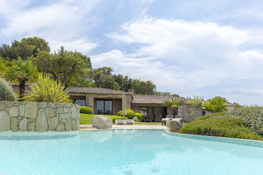 Capicciola, Villa vue mer, domaine privé,  4 chambres, piscine, proche plage