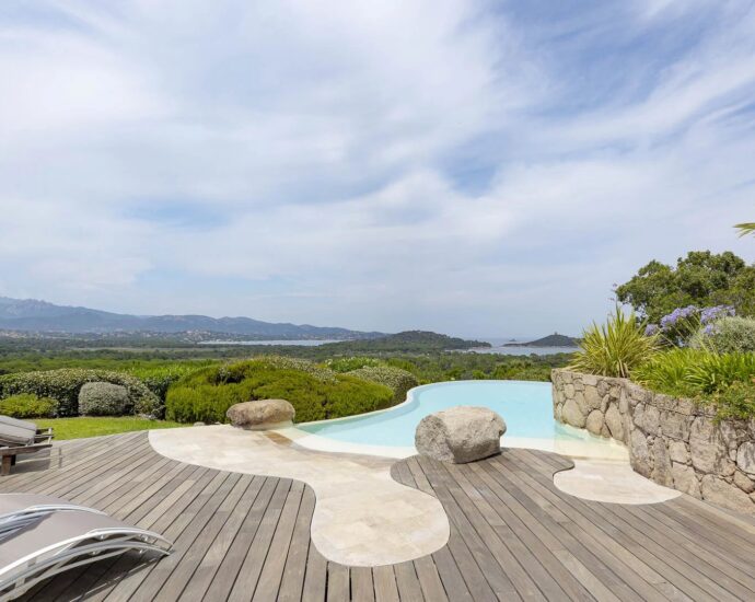 Capicciola, Villa vue mer, domaine privé,  4 chambres, piscine, proche plage
